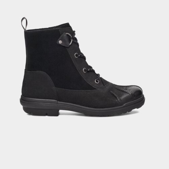 UGG Hapsburg Duck WINTER BLACK BOOTS WOMENS  SIZE 7.5 gently used - Picture 2 of 16
